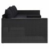 vidaXL Garden Lounge Set Black PE rattan Large Modular