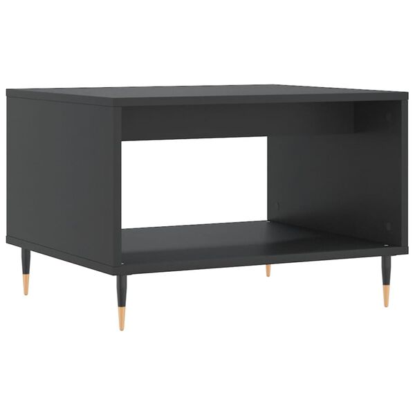 vidaXL Coffee Table Black Engineered Wood Medium Coffee Table