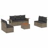 vidaXL Garden Sofa Set Gray