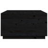 vidaXL Coffee Table Black Solid Pine Wood 31.5in x 31.5in Coffee Table