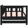 vidaXL Day Bed Black Solid pine wood 2x