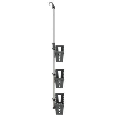 vidaXL Shower Hanger Shelf 11.8" x 5.9" x (26.4"-41.3") Aluminum