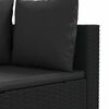 vidaXL Patio Sofa Set Set of 10 Black PE rattan