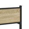 vidaXL Bed Frame Sonoma oak Steel, engineered wood Double Bed Frame