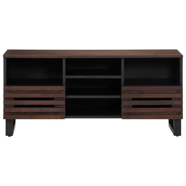 vidaXL TV Cabinet Brown Solid mango wood, steel Medium TV Cabinet
