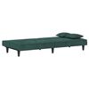 vidaXL Sofa Bed Dark Green Velvet (100% polyester), plywood, foam Standard