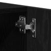 vidaXL Bathroom Furniture Set 3 pcs Black Oak 23.6" x 15.2" x 18.1