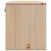 vidaXL Wall Cabinet Set of 2 Natural Wood Solid Pinewood