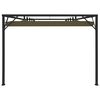vidaXL Garden Wall Gazebo with Retractable Roof 9.8'x9.8' Taupe 0.6 oz/ft&sup2;