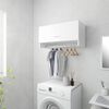 vidaXL Wardrobe High gloss white Engineered wood Compact Wardrobe