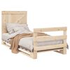 vidaXL Bed Frame Natural wood Solid pine wood Twin Durable Bed Frame