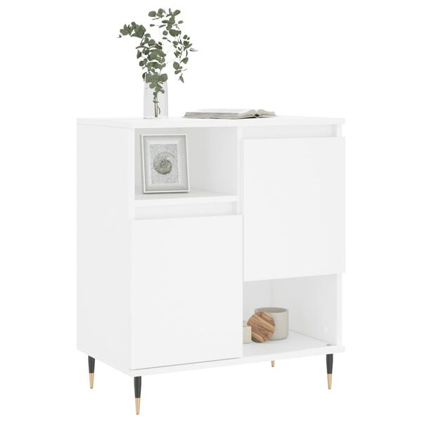 vidaXL Sideboard White Engineered wood Medium Sideboard Rectangular