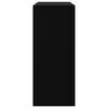 vidaXL Book Cabinet Black Engineered wood 31.5x11.8x28.3 in Book Cabinet