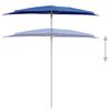 vidaXL Garden Parasol Azure Blue 100% polyester, steel 70.9 x 35.4 in