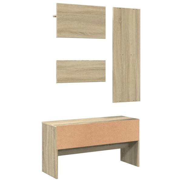 vidaXL Hallway Furniture Set Sonoma oak