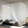 vidaXL Hanging Mosquito Net 156 Mesh White 86.6x78.7x82.7"