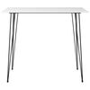 vidaXL Bar Set White MDF, metal Comfy Bar Set Rectangular Modern