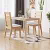 vidaXL Dining Table Natural Wood Solid Acacia Wood 43.3x27.6x29.5 in