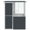vidaXL Bird Cage Anthracite 60.63 x 60.63 x 78.74 in Galvanised Steel