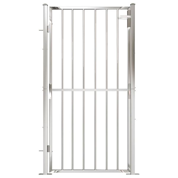 vidaXL Garden Gate 39.4" x 68.9" Stainless Steel