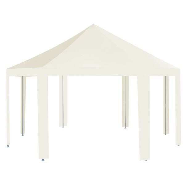 vidaXL Outdoor Gazebo Cream PA-coated polyester, powder-coated steel Large