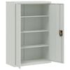 vidaXL File Cabinet Light grey Powder-coated steel Large
