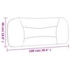 vidaXL Headboard Cushion White