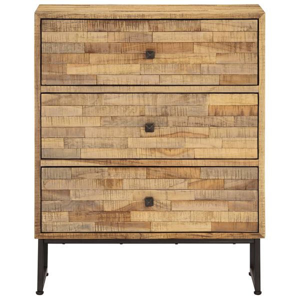 vidaXL Sideboard Natural wood color Reclaimed teak wood Medium Sideboard