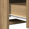 vidaXL Dressing Table Set with LED 3 pcs Artisan Oak Engineered Wood