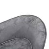 vidaXL Dog Sofa Grey 26.8x15.0x15.0" Plush
