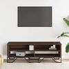 vidaXL TV Cabinet Brown Oak 48.0x13.4x16.1" Engineered Wood
