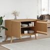 vidaXL Sideboard Brown Solid pine wood with a wax finish, engineered wood
