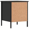 vidaXL Bedside Cabinet Set of 2 Black Engineered wood, iron Compact