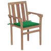 vidaXL Patio Chair Set of 6 Teak wood Fine sanded teak hardwood