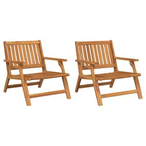vidaXL Outdoor Dining Set 2 pcs Brown Solid Acacia Wood