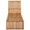 vidaXL Sun Lounger Acacia Wood Solid Acacia wood with oil finish