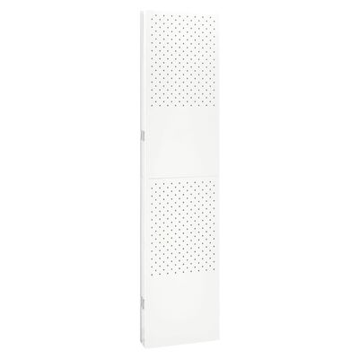 vidaXL 5-Panel Room Dividers 2 pcs White 78.7"x70.9" Steel