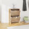 vidaXL Shoe Cabinet 22.6x13.0x31.5" Engineered Wood