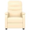vidaXL Recliner Cream Faux Leather