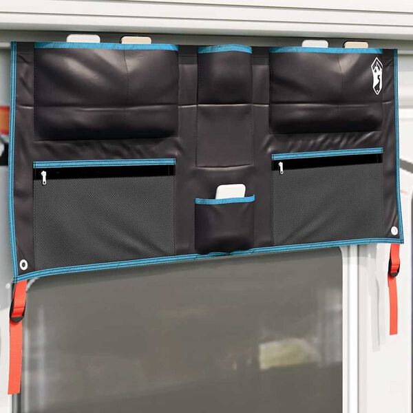 vidaXL Storage bag with Storage Black and Blue 98 x 47 cm Oxford