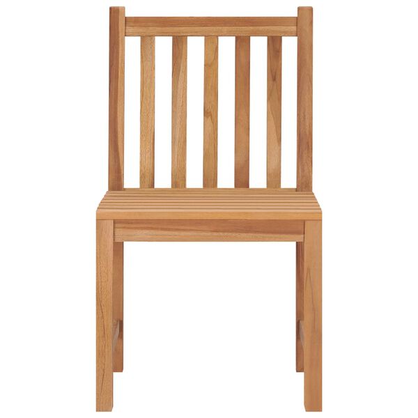 vidaXL Garden Chair Set of 8 Teak Brown