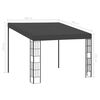 vidaXL Wall-mounted Gazebo Anthracite Polyester, Steel 10x10 Feet