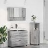 vidaXL Bathroom Furniture Set with Drawer with Shelf 3 pcs Grey Sonoma