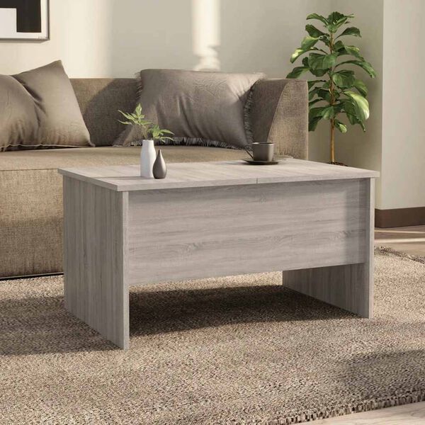 vidaXL Coffee Table Grey Sonoma Engineered wood Medium
