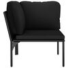 vidaXL Garden Lounge Set Black