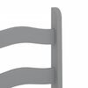 vidaXL Dining Chair Grey Solid pine wood Standard Durable Dining Chair
