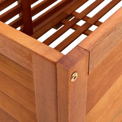 vidaXL Patio Storage Box 59.1"x19.7"x21.7" Solid Eucalyptus Wood
