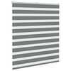 vidaXL Zebra Blind Dark grey 100% Polyester, Aluminum top rail