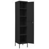 vidaXL Locker Cabinet Black Steel Standard Locker Cabinet Rectangular