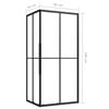 vidaXL Shower Cabin ESG 35.4"x27.6"x70.9"